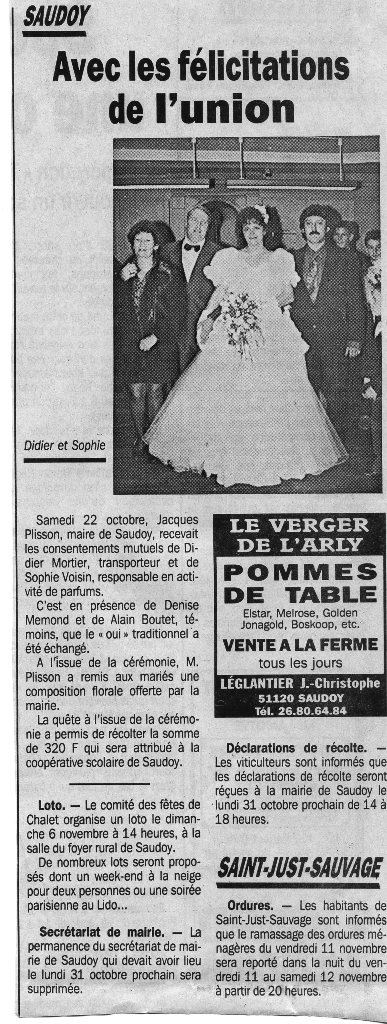 mariage mortier